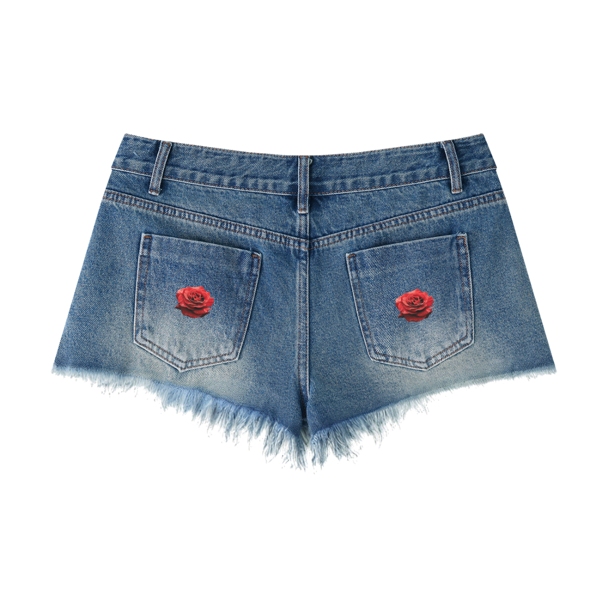 LW 123 Raw Hem Denim Shorts