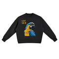 Fleece Side Slit Crewneck Sweatshirt