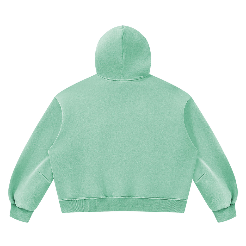 LW 123 Vintage Wash Boxy Fleece Hoodie