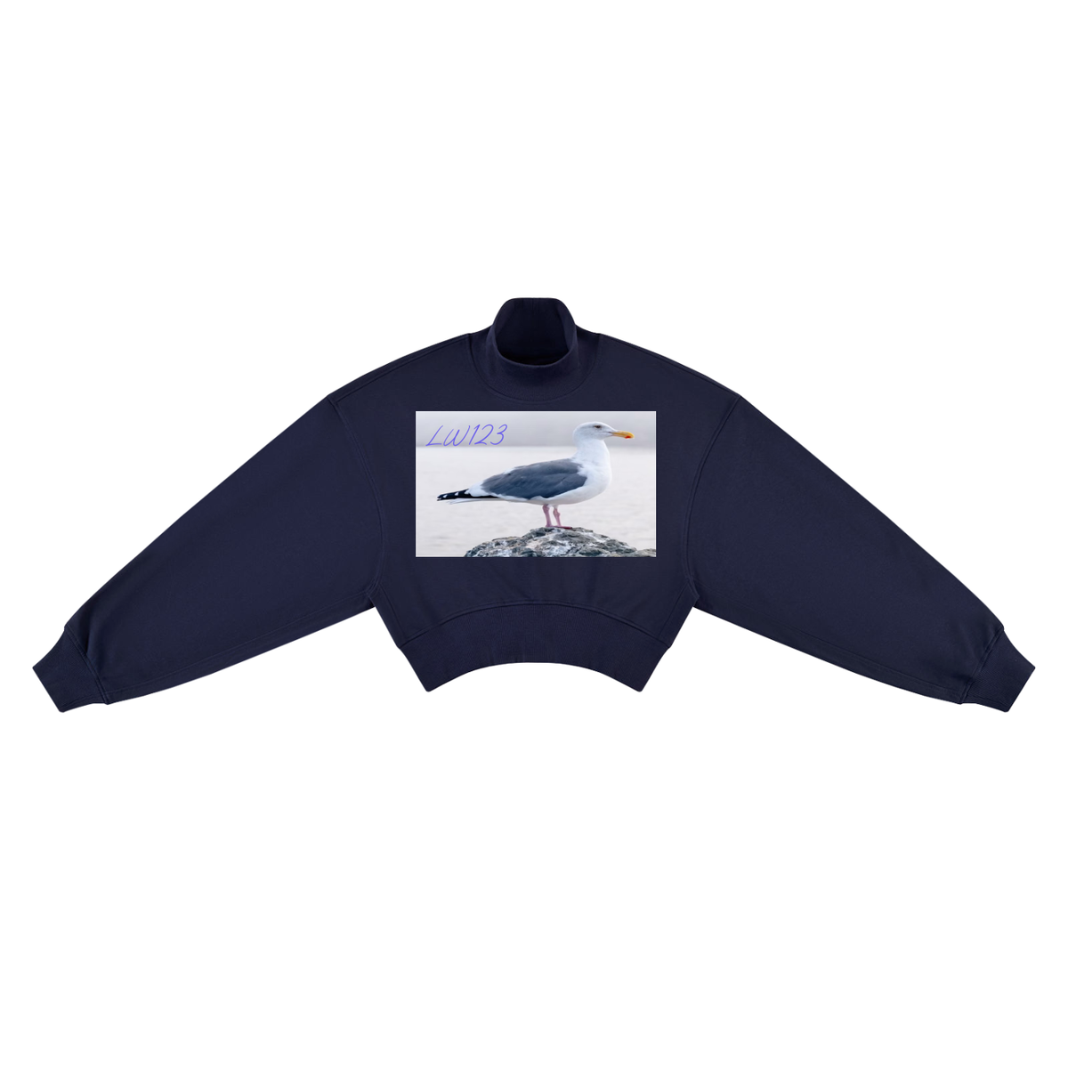 LW 123 Crop Mock Neck Sweatshirt