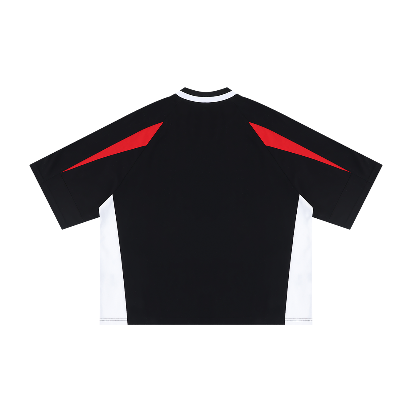 Unisex Oversized Color Block V-Neck T-Shirt