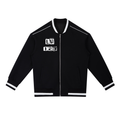 Contrast Piping Zip Bomber Jacket
