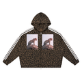 LW 123  Leopard Full Zip Hoodie