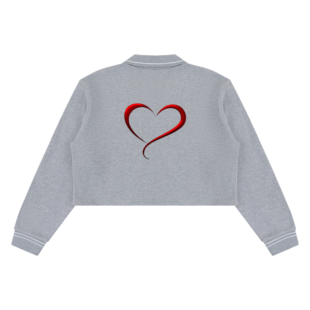 LW 123 Women’s Crop Collared Sweatshirt