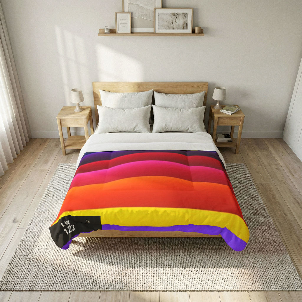 LW 123 Rainbow Wave Cotton Comforter