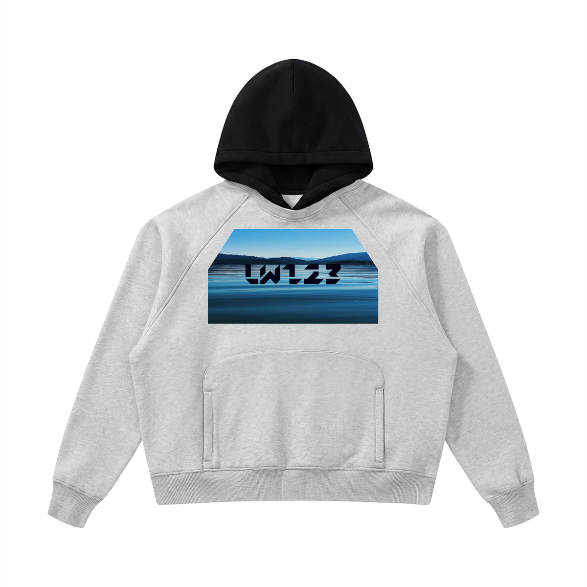 LW 123 Fleece Raglan Color Block Hoodie
