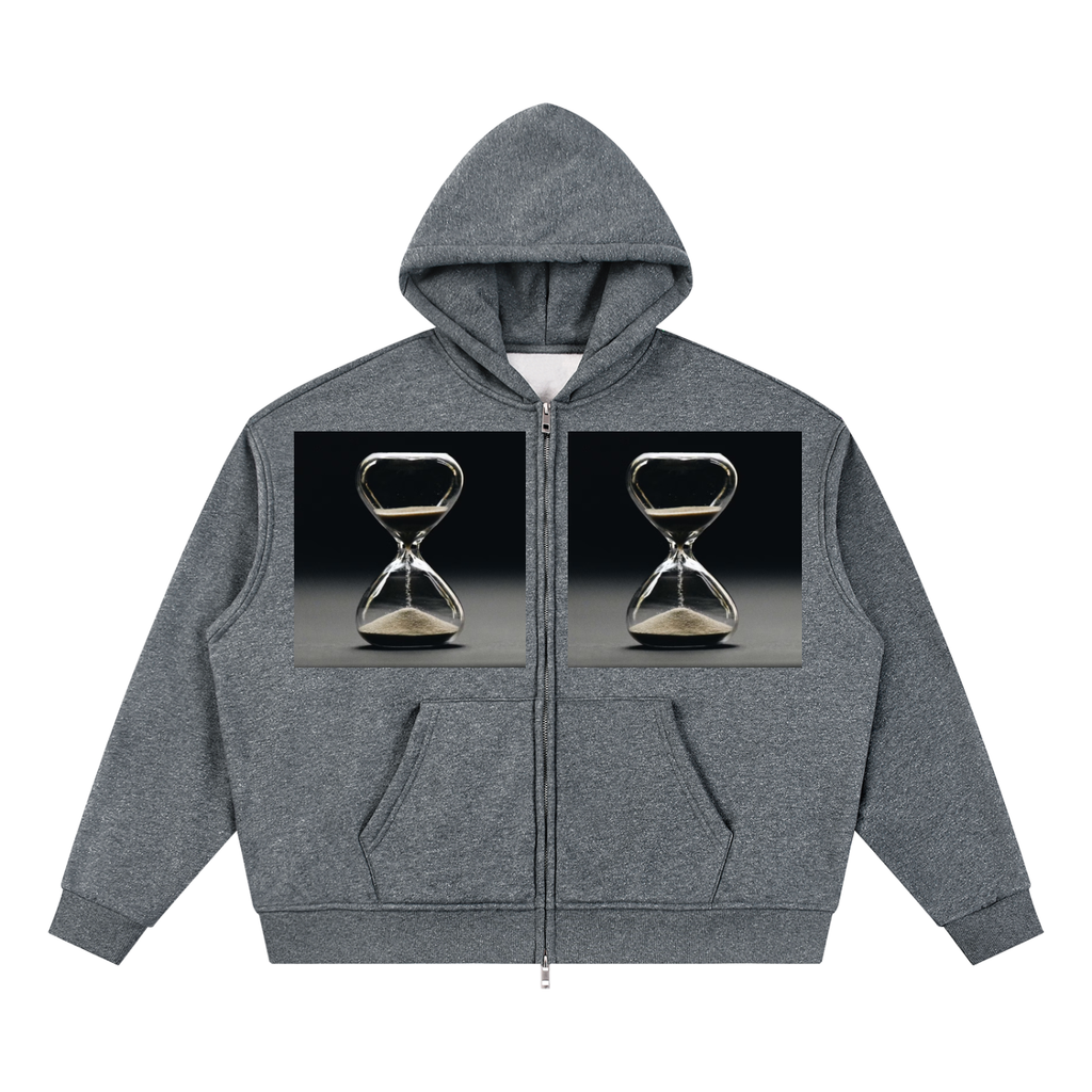 LW 123 Sparkles Full Zip Boxy Hoodie