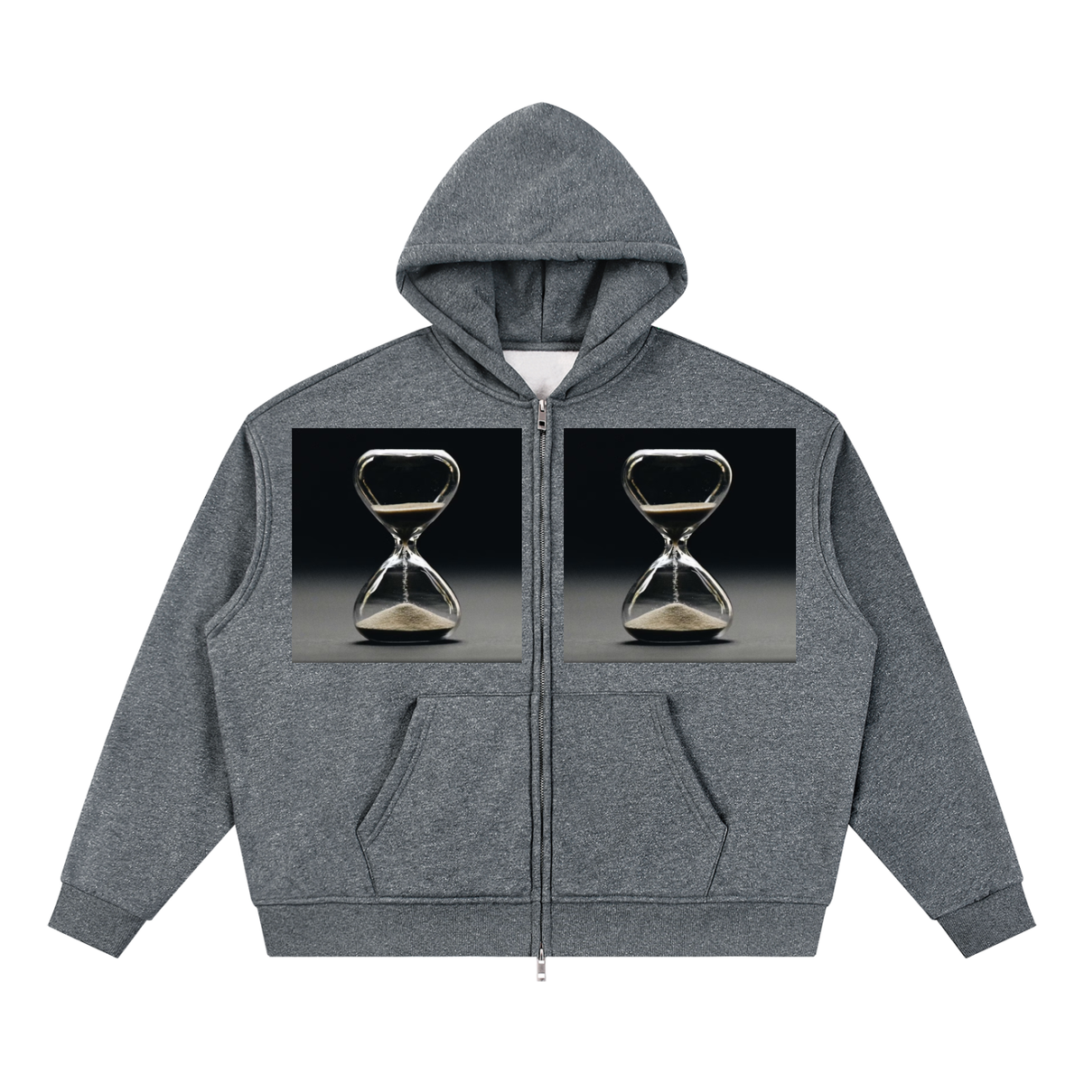 LW 123 Sparkles Full Zip Boxy Hoodie