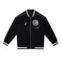 Contrast Piping Zip Bomber Jacket