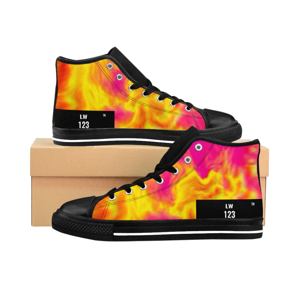 LW 123 High-Top Flame Sneakers