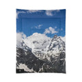 LW 123 Mountain Peaks Comforter – Snowy Alpine Landscape Bedding