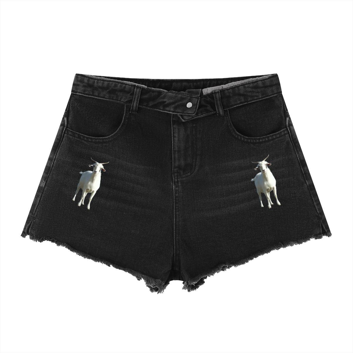 LW 123  High Rise Denim Shorts