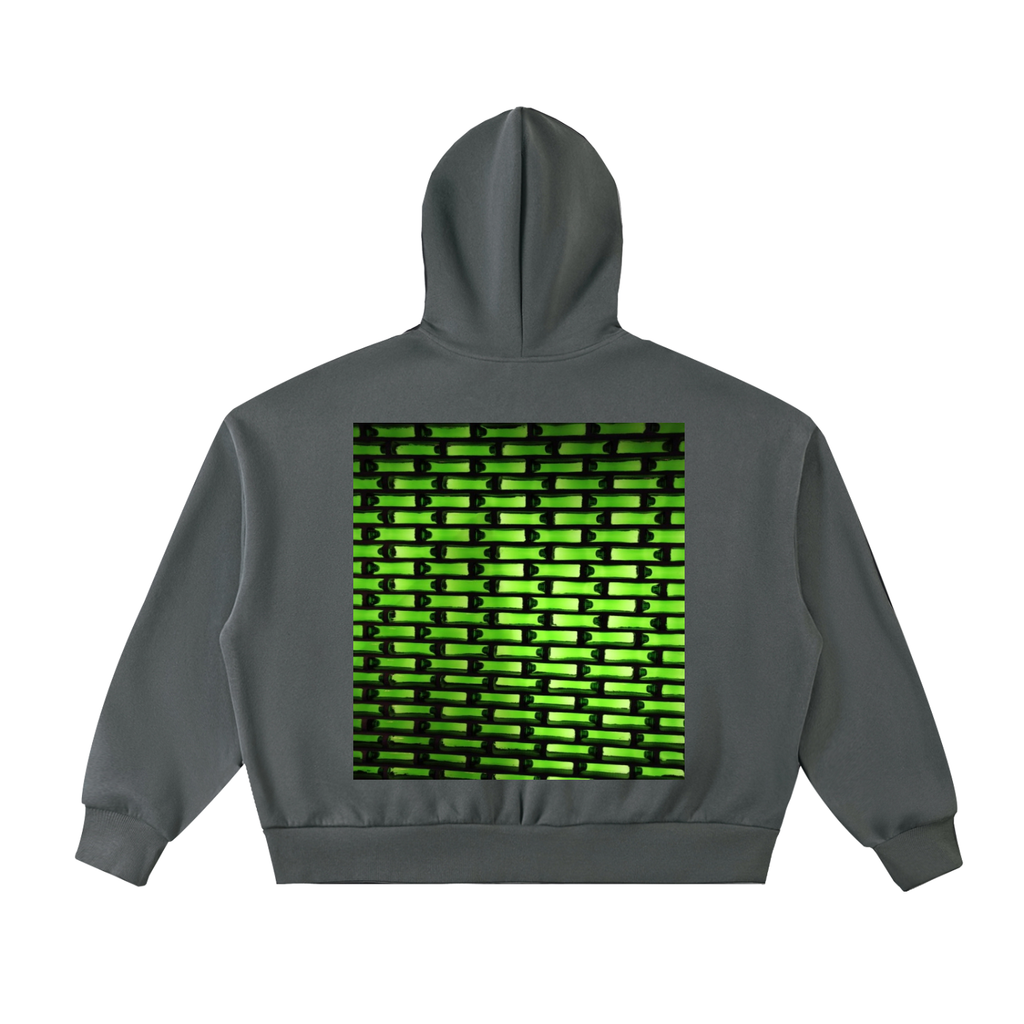 LW 123 Fleeced Full-Zip Boxy Hoodie