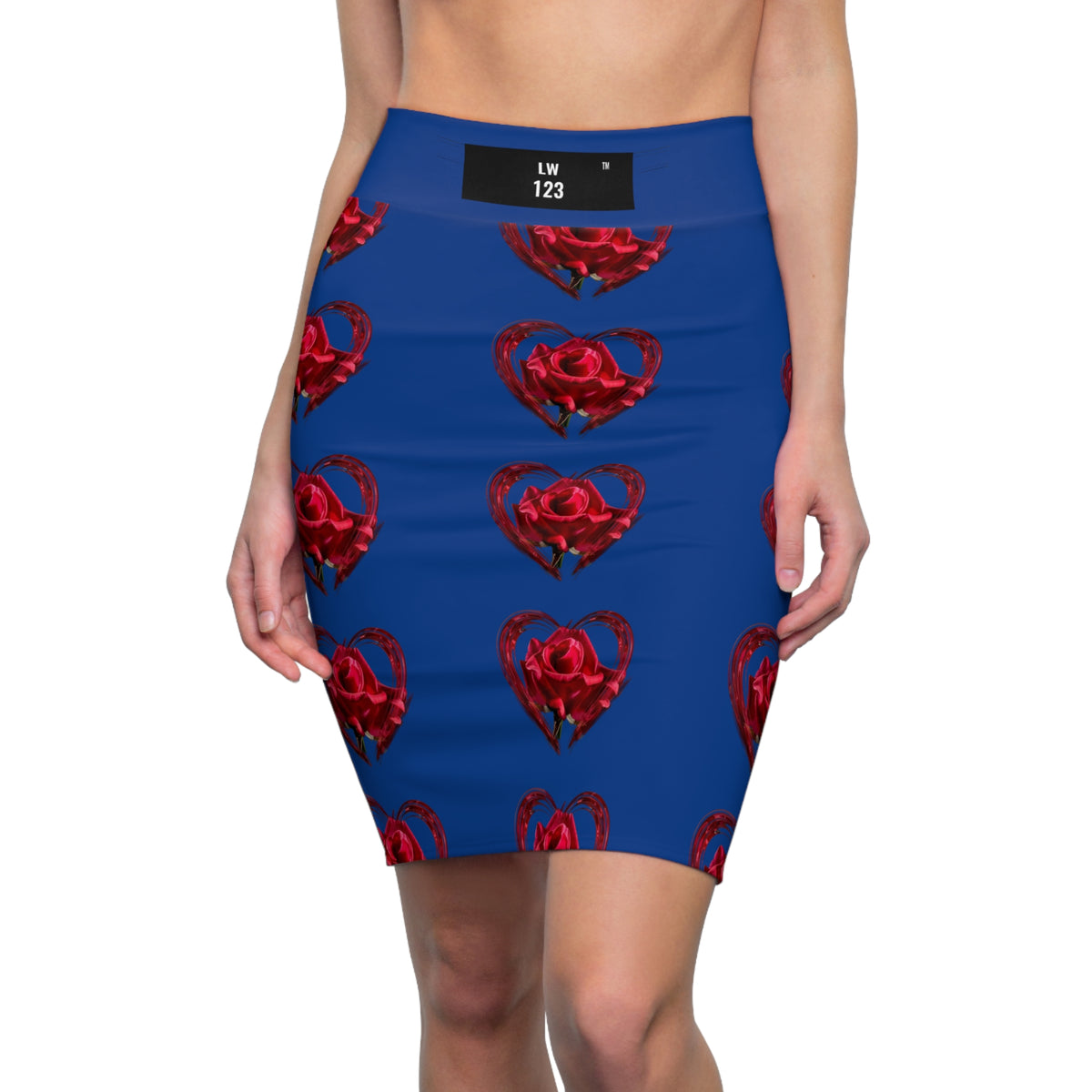 LW 123 Women's Pencil Skirt (AOP)