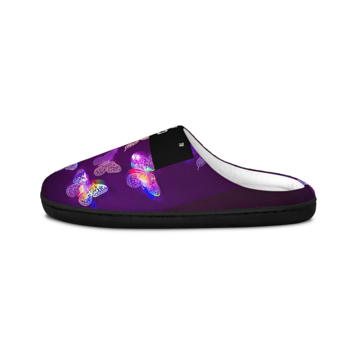 LW 123 Purple Butterfly Indoor Slippers