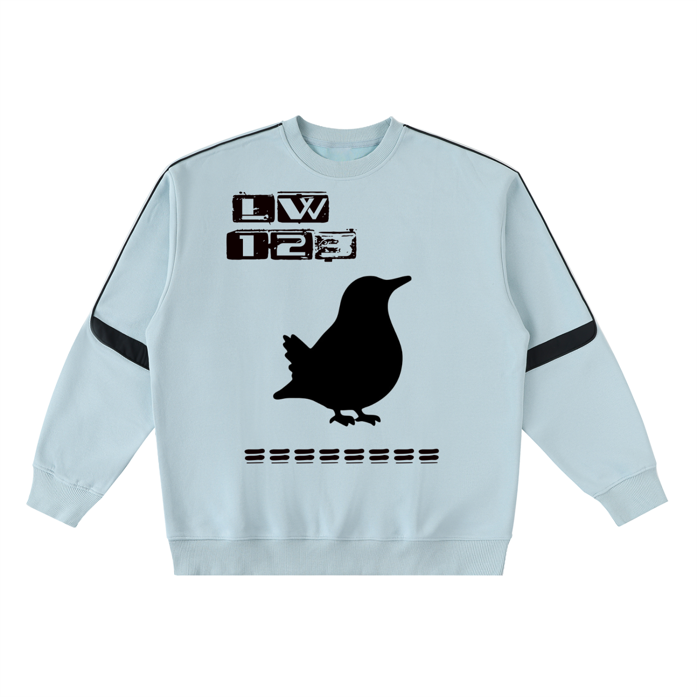 Oversized Crewneck Taped Sweatshirt