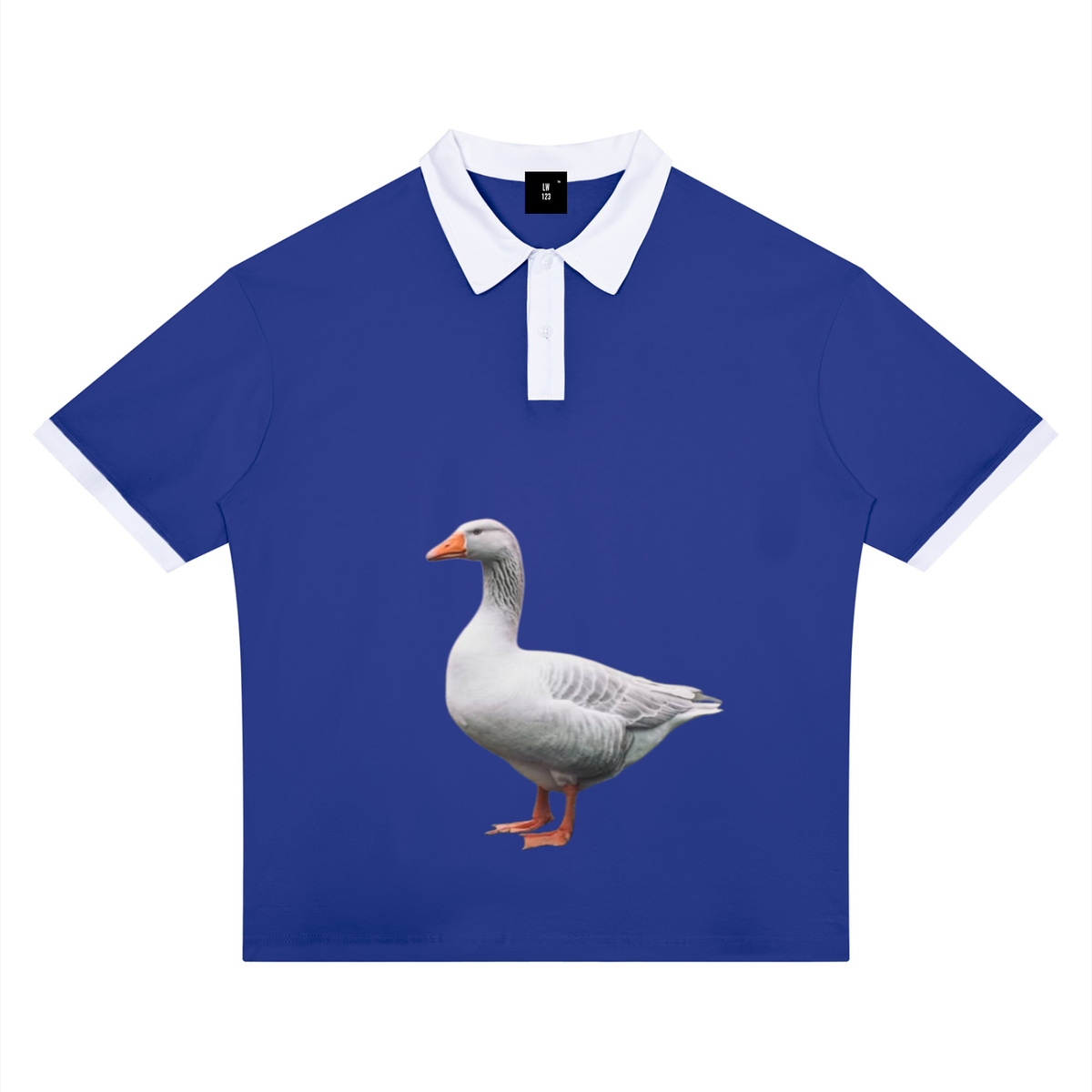 LW 123  Color Block Polo Shirt