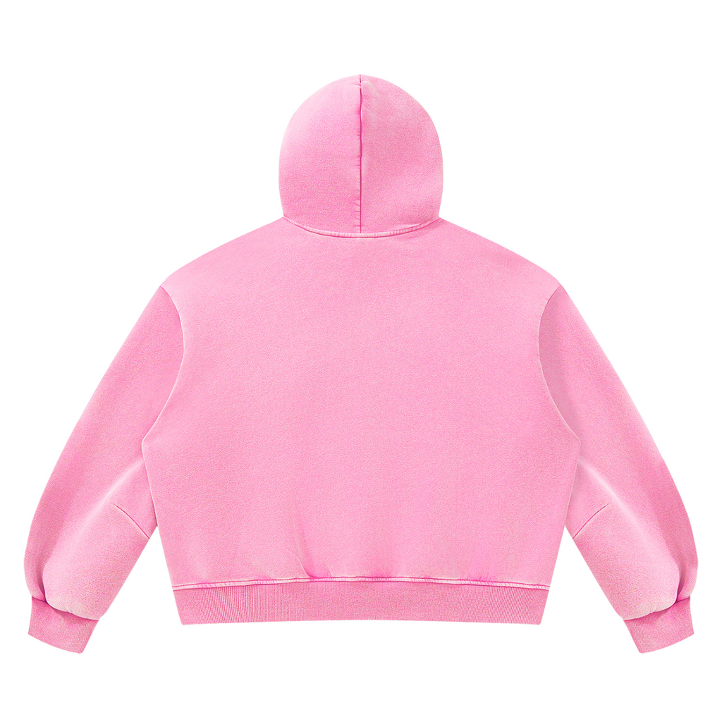 LW 123 Vintage Wash Boxy Fleece Hoodie