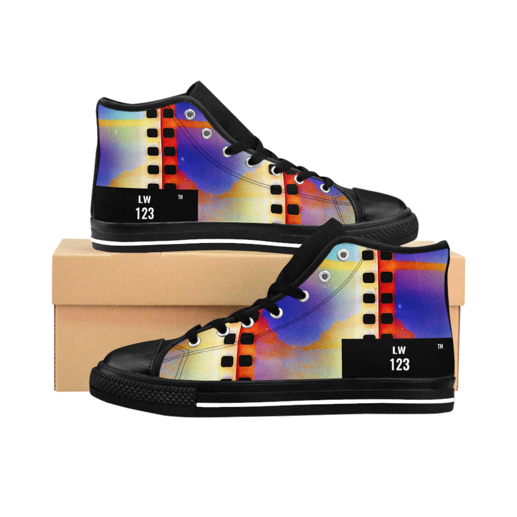 LW 123 Film Strip Retro High-Top Sneakers