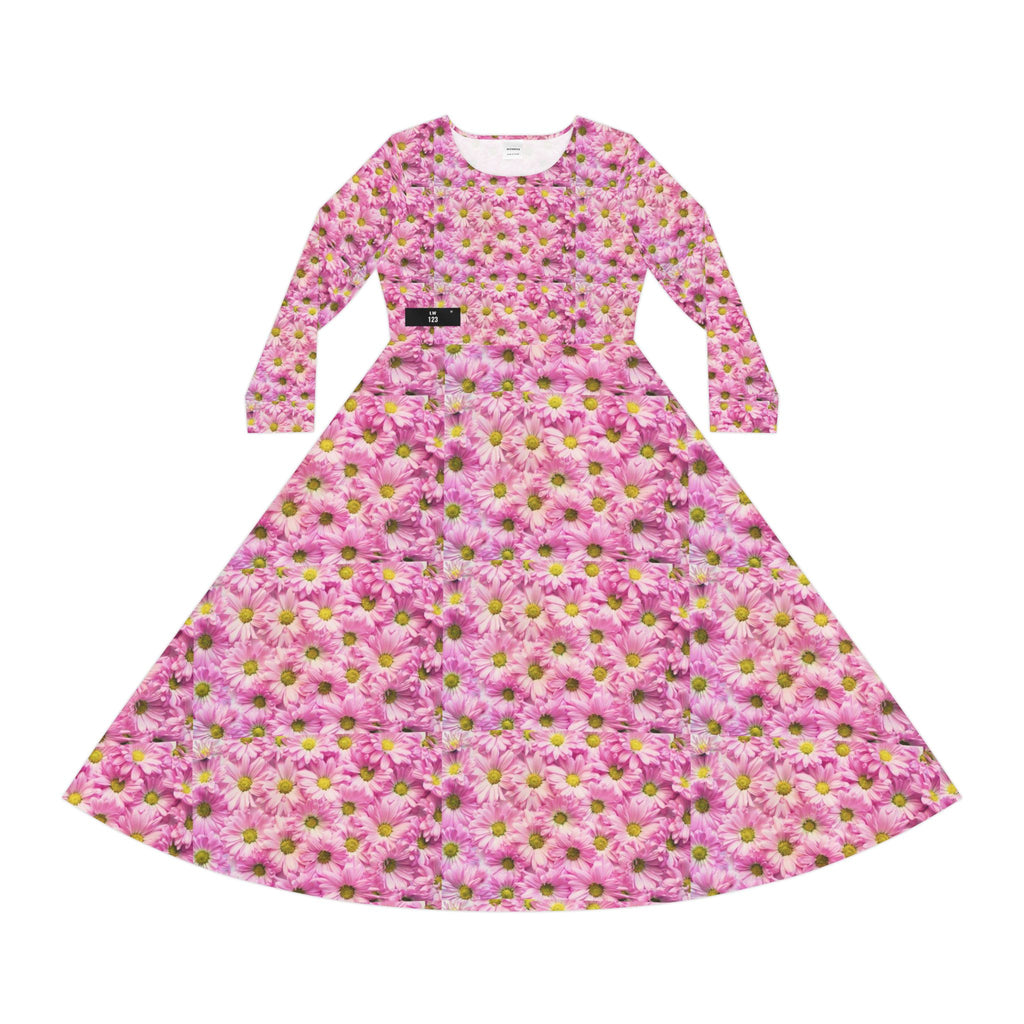 LW 123 Women's Long Sleeve Dance Dress (AOP)