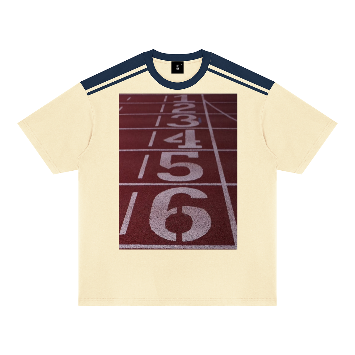 LW 123 Color Block Loose T-Shirt