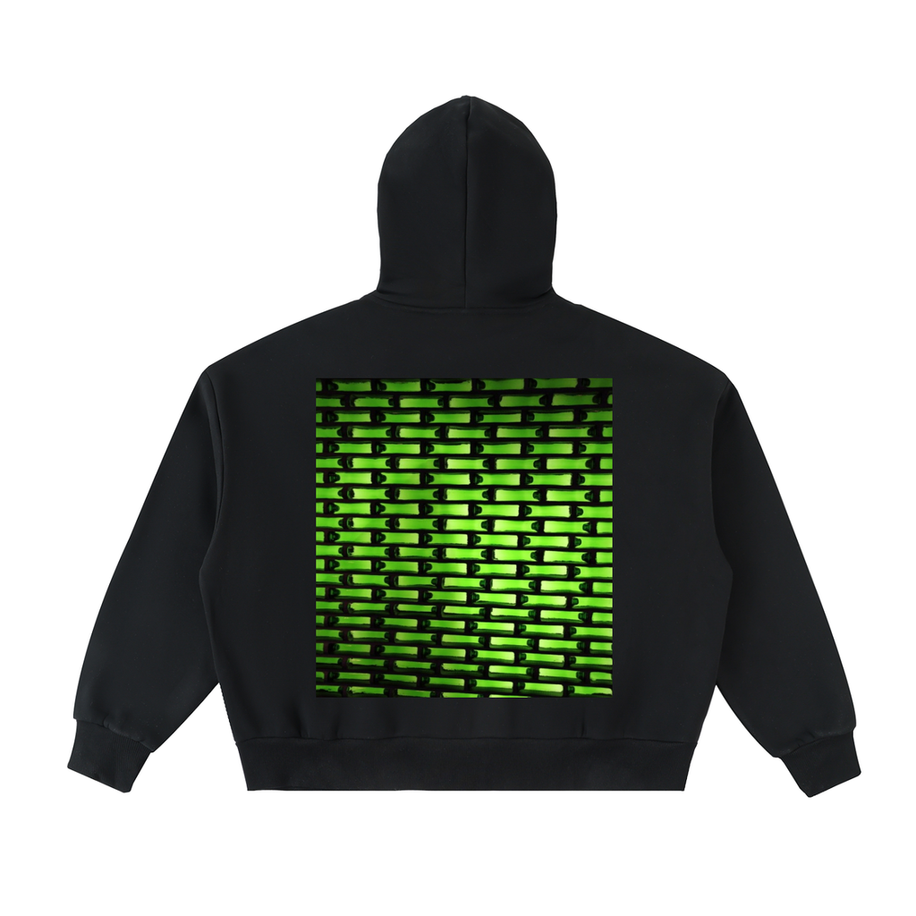 LW 123 Fleeced Full-Zip Boxy Hoodie