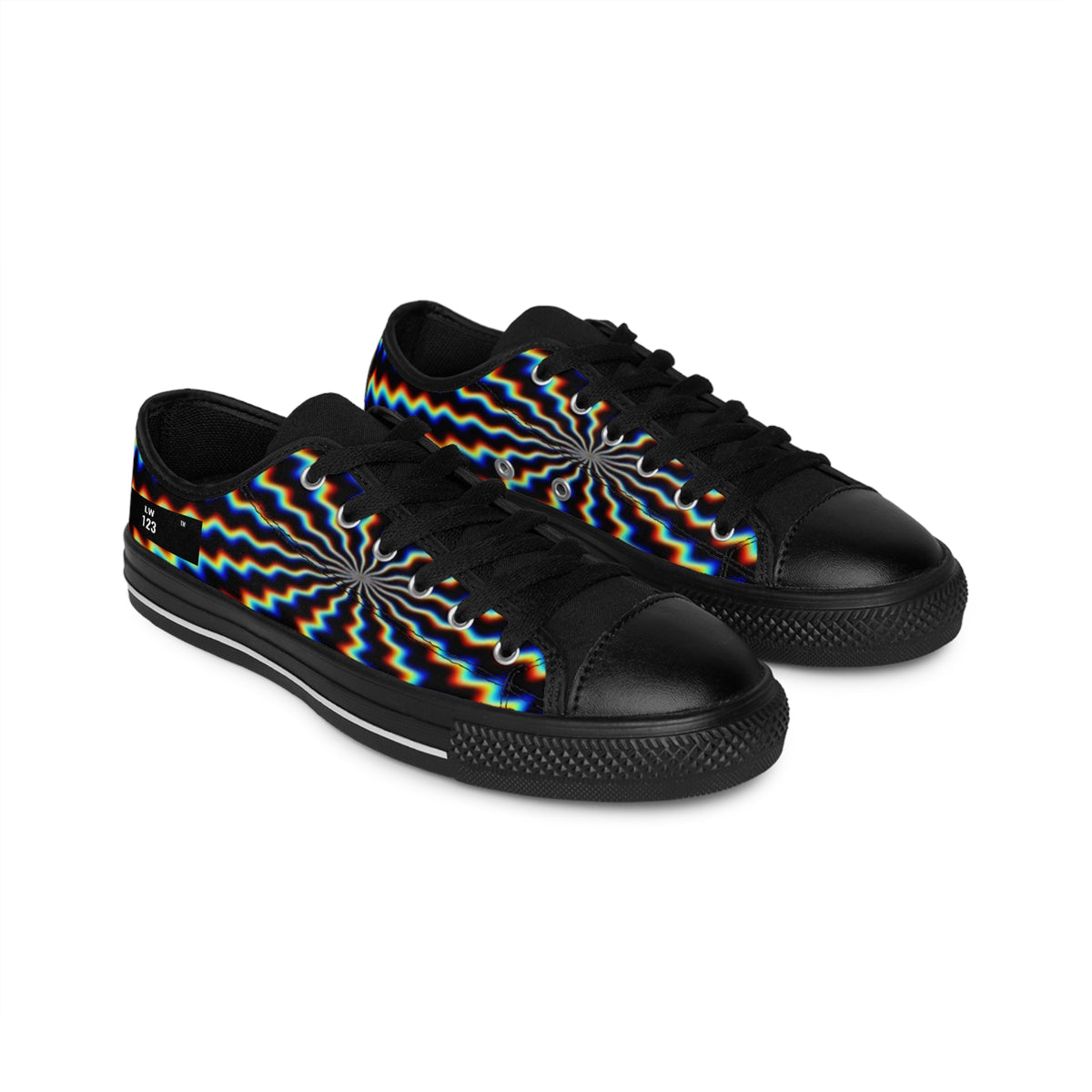 LW 123 Psychedelic Wave Women’s Low Top Sneakers