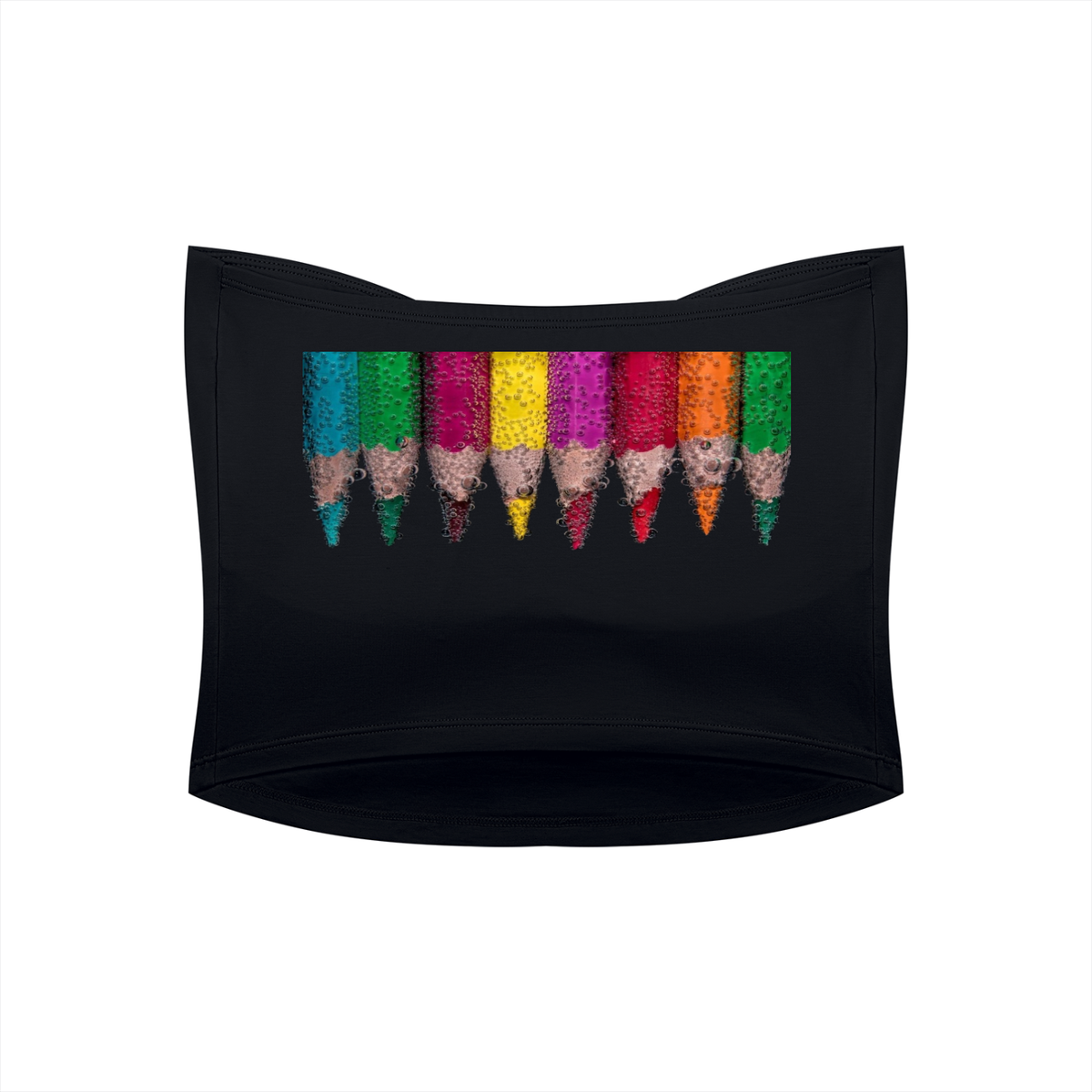 LW 123 Women's Ruched Cropped Tube Top