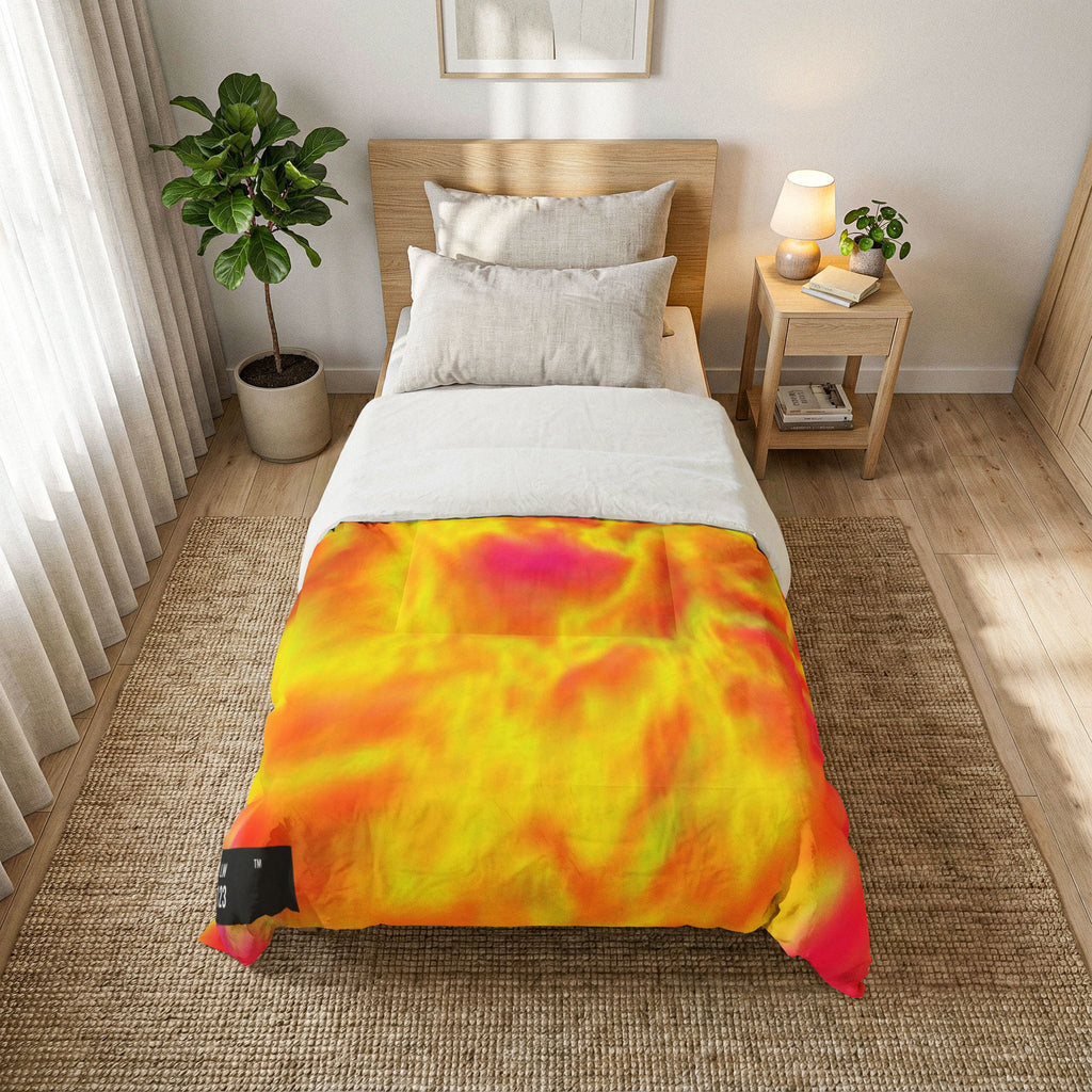 LW 123 Vibrant Flame Tie-Dye Comforter