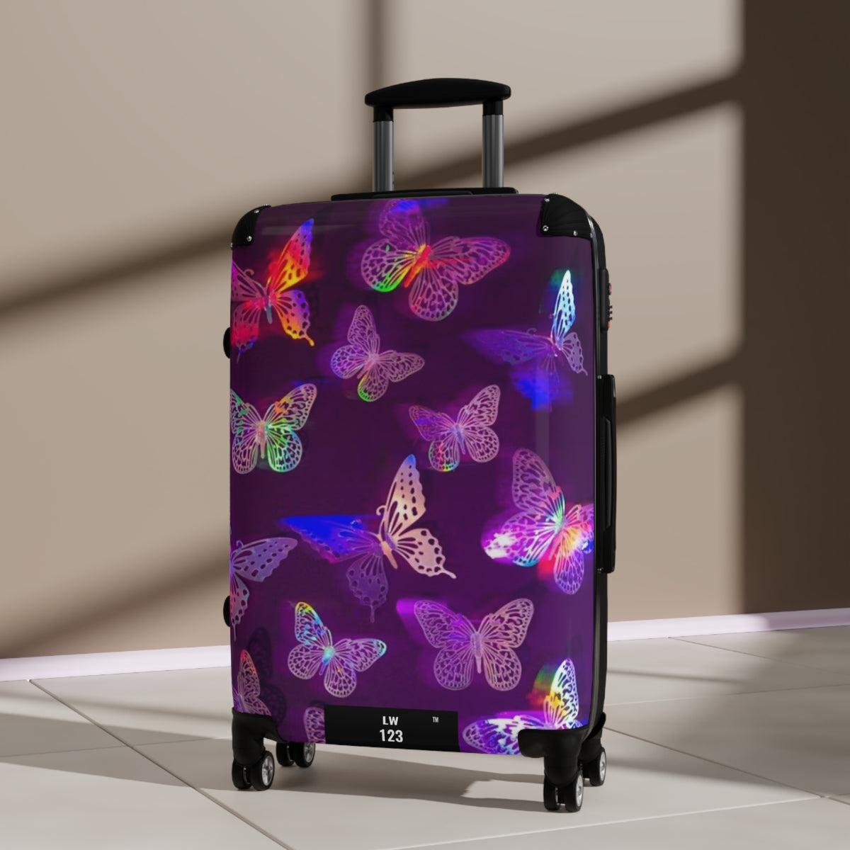 LW 123 Butterfly Glow Suitcase
