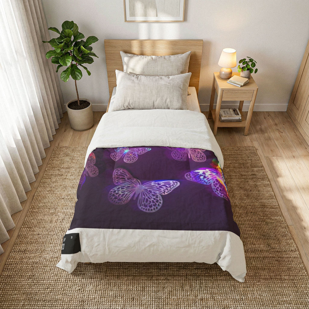 LW 123 Butterfly Glow Cotton Comforter