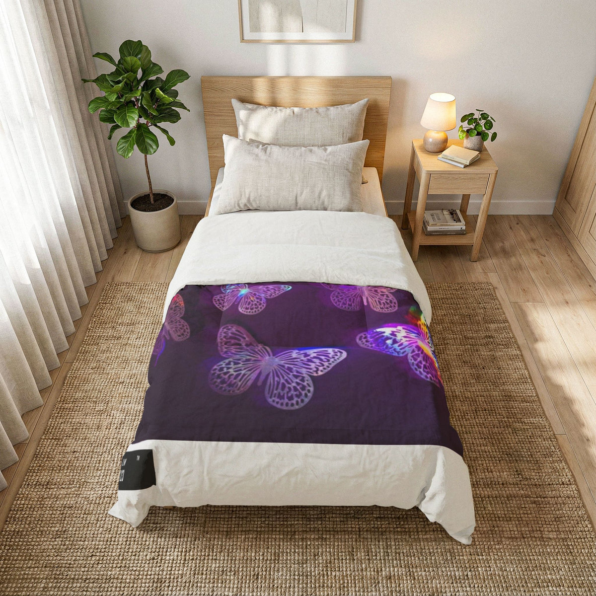 LW 123 Butterfly Glow Cotton Comforter