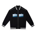 Contrast Piping Zip Bomber Jacket