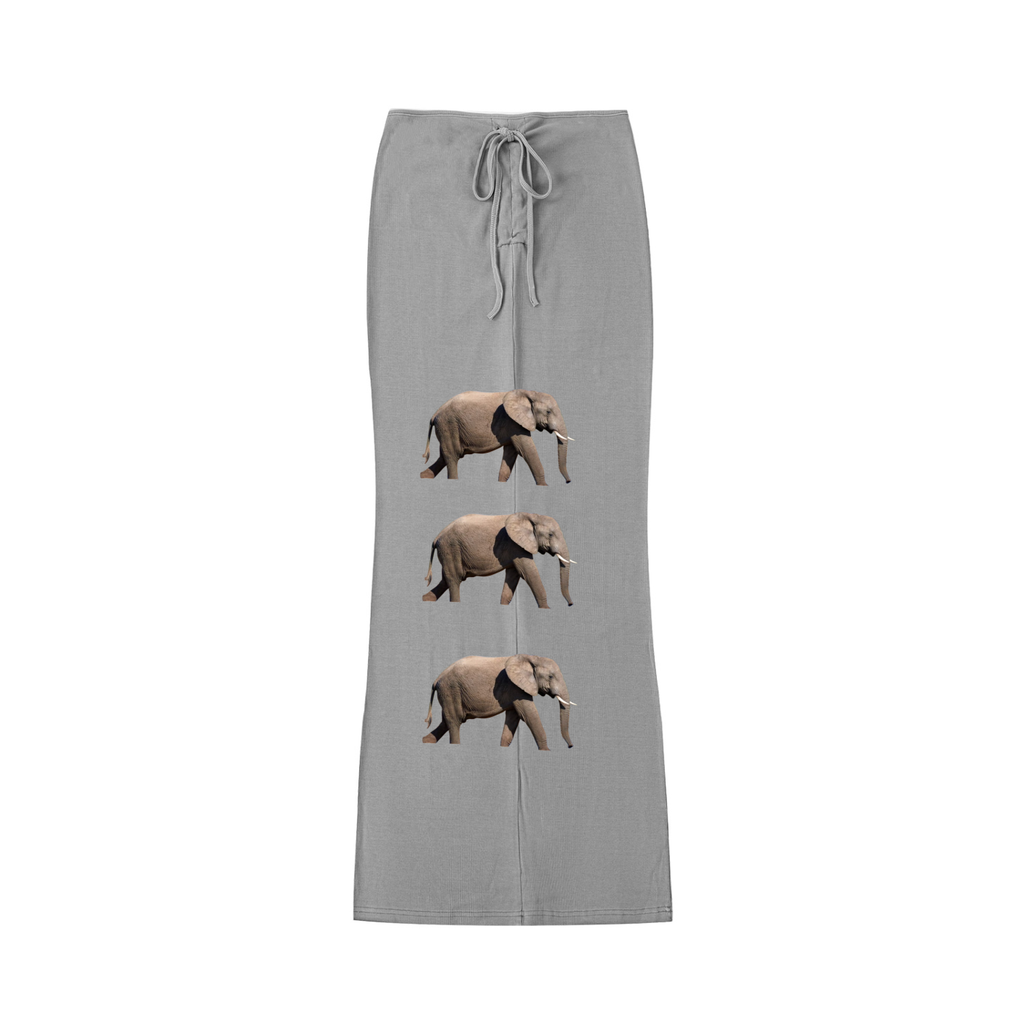 LW 123 Drawstring Maxi Skirt