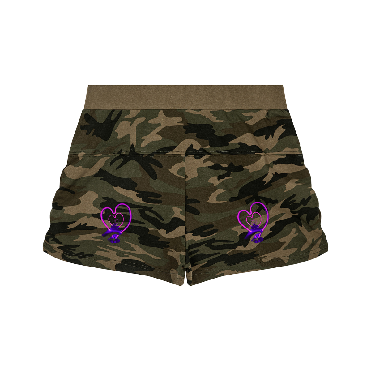 LW 123 Women's Slim Camo Shorts