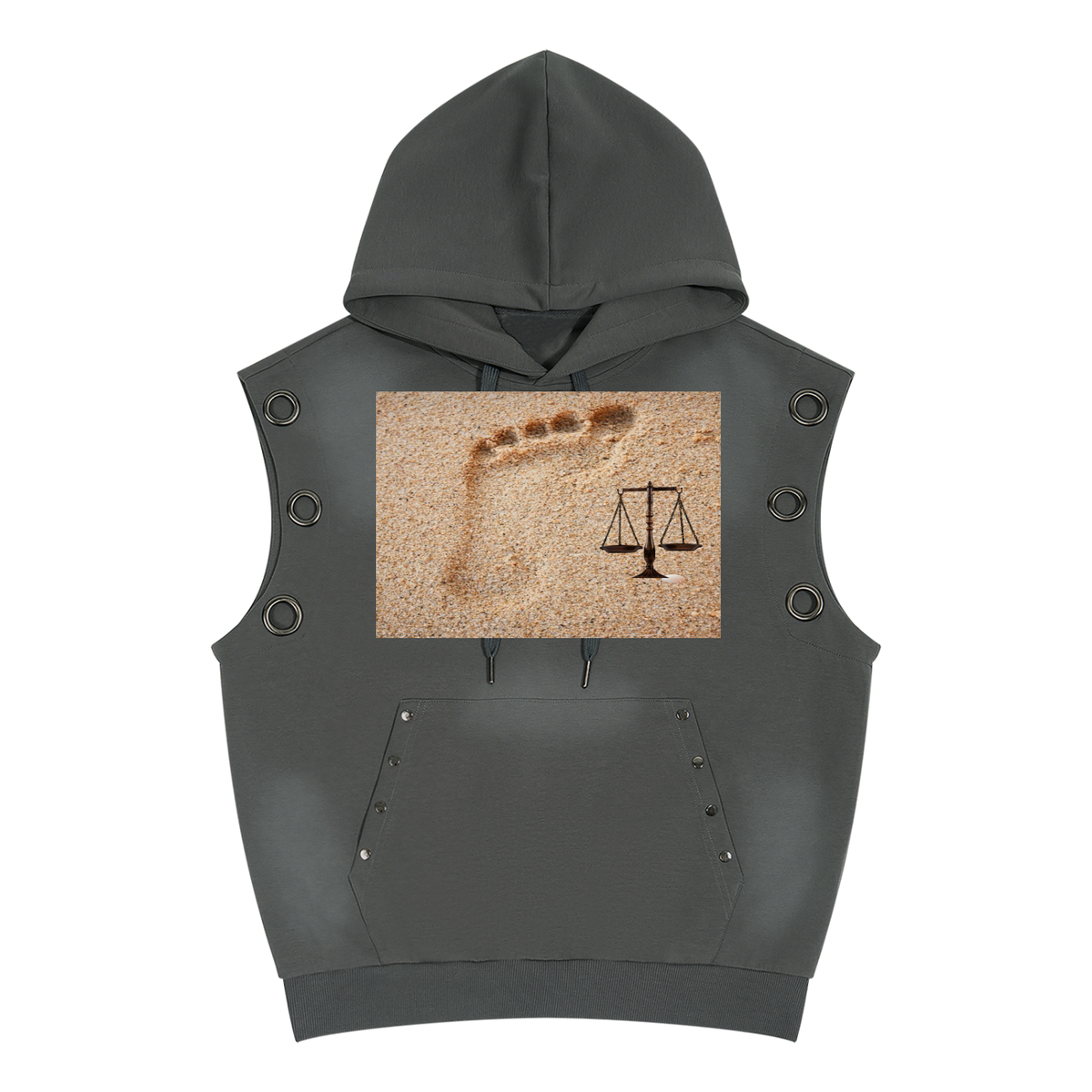LW 123  Sleeveless Hoodie