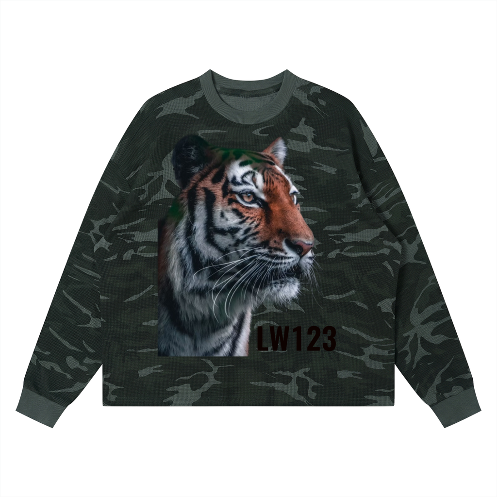 Unisex Waffle Boxy Long Sleeve T-Shirt