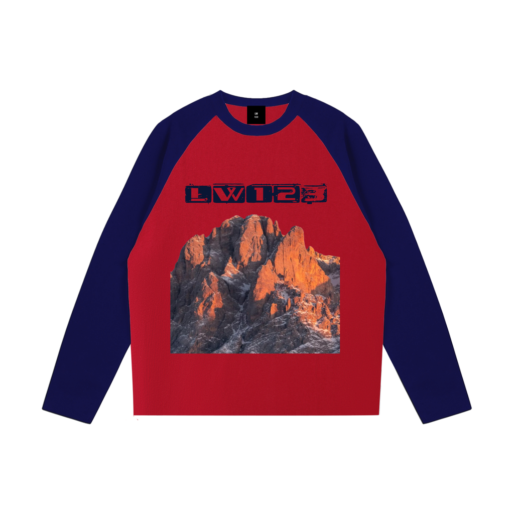 Color-Blocked Raglan Long-Sleeve T-Shirt