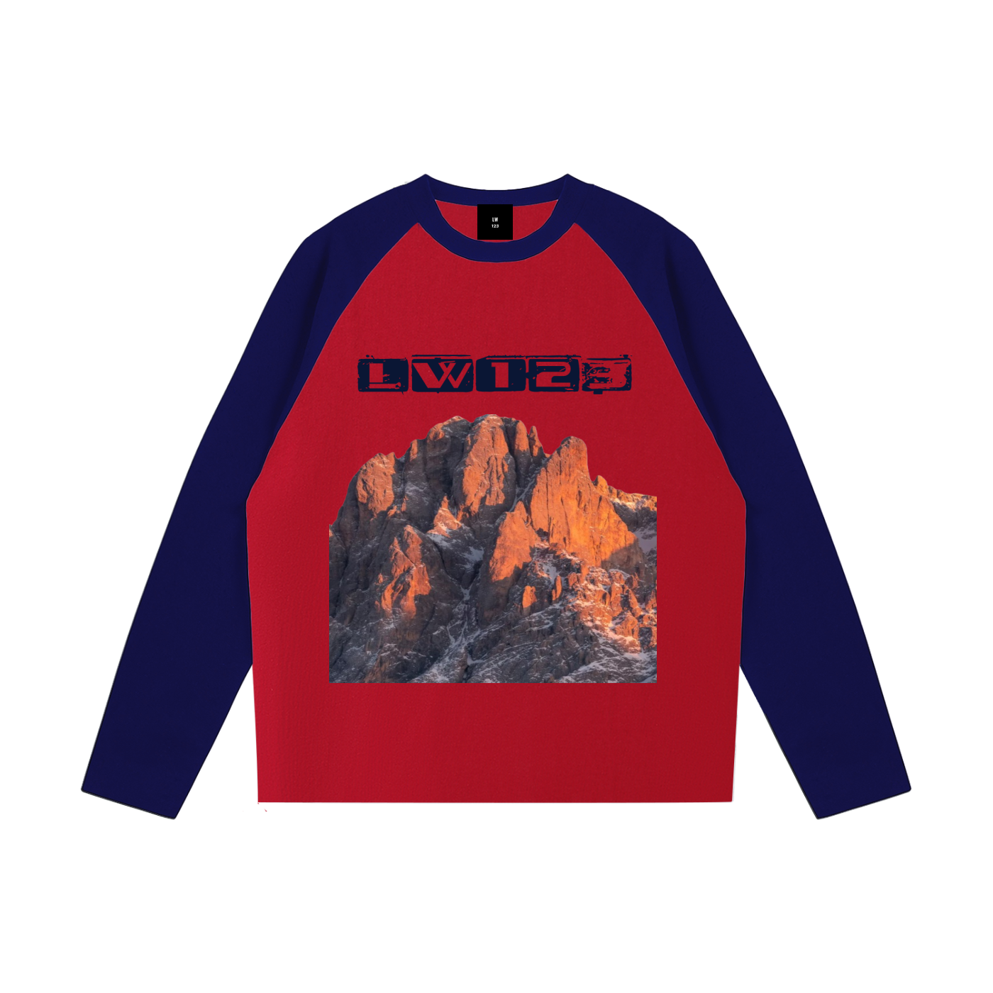 Color-Blocked Raglan Long-Sleeve T-Shirt