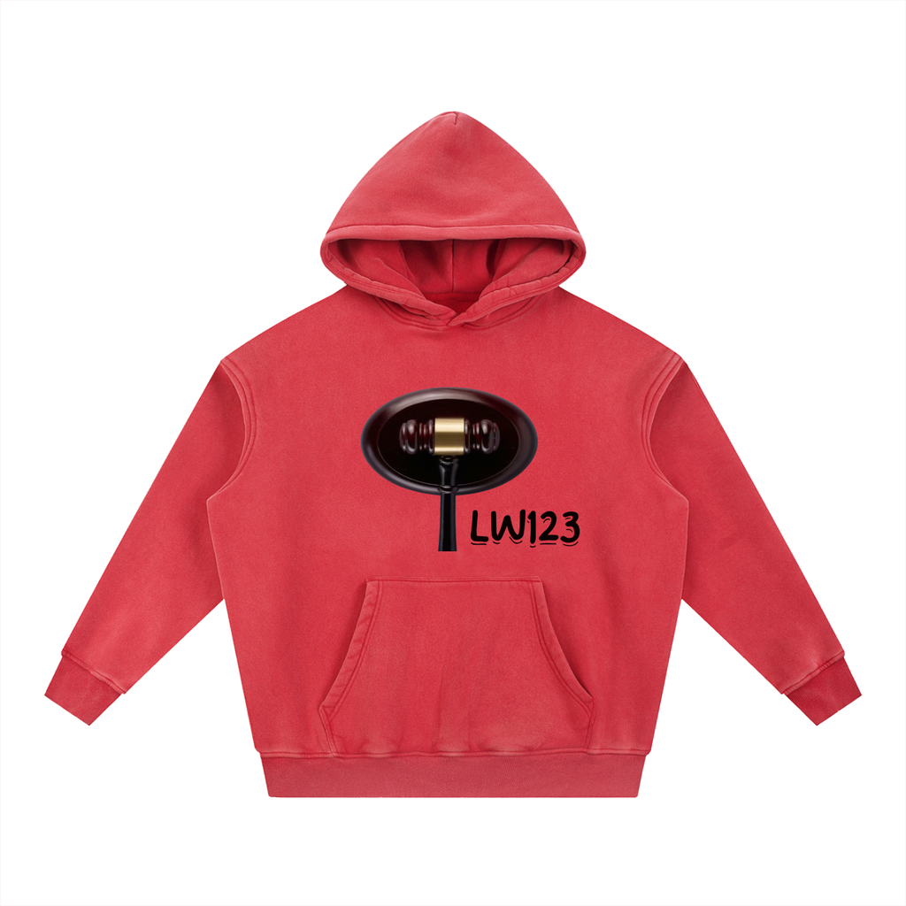 Snow Wash Fleece Oversize Hoodie