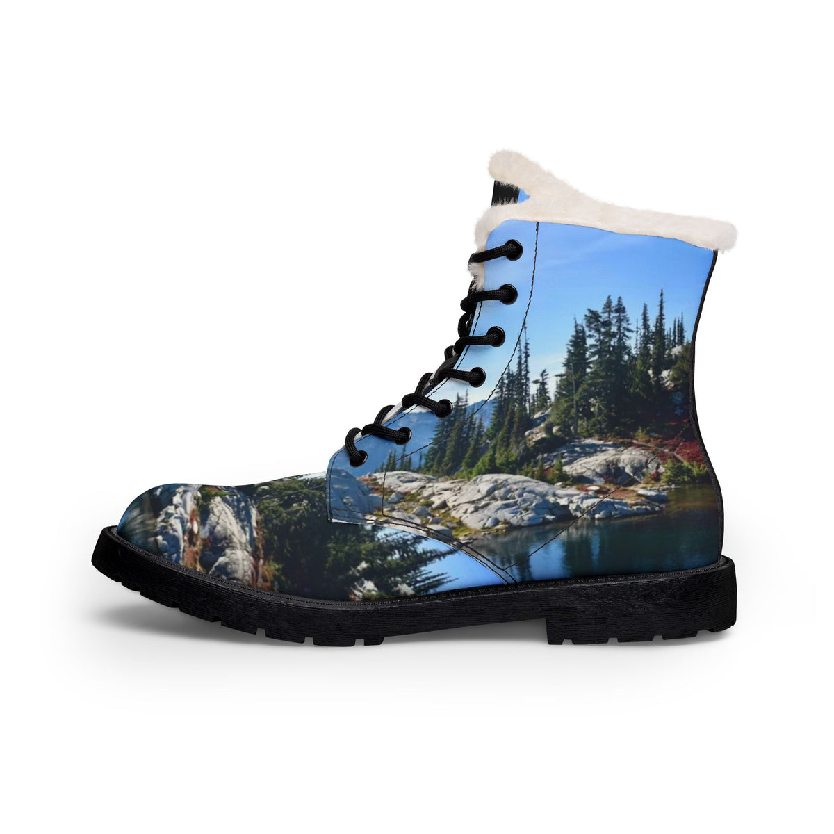 LW 123 Women's Fur-Lined Leather Boots