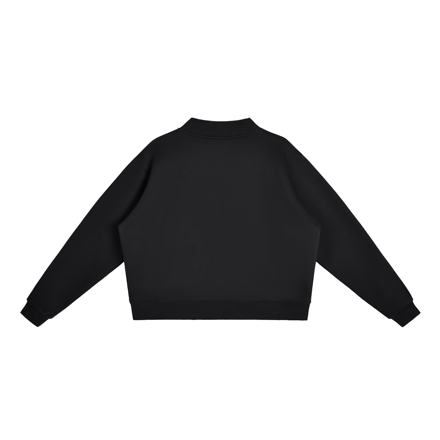 LW 123 Essential Fleece Mock-Neck Crew Sweatshirt