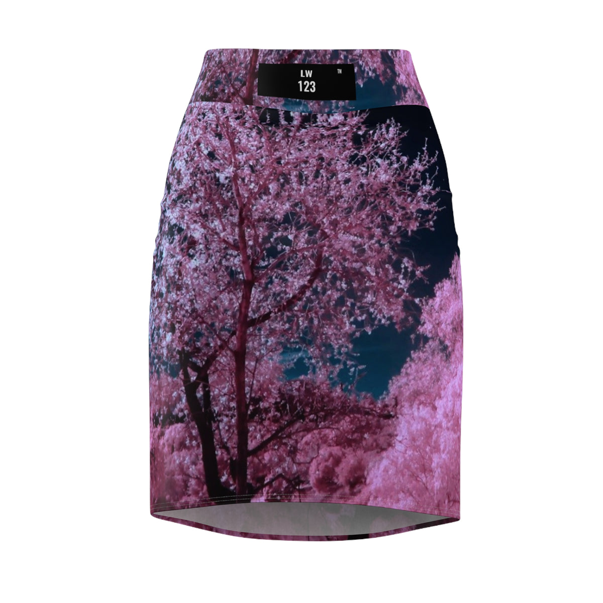LW 123 Cherry Blossom Night Pencil Skirt