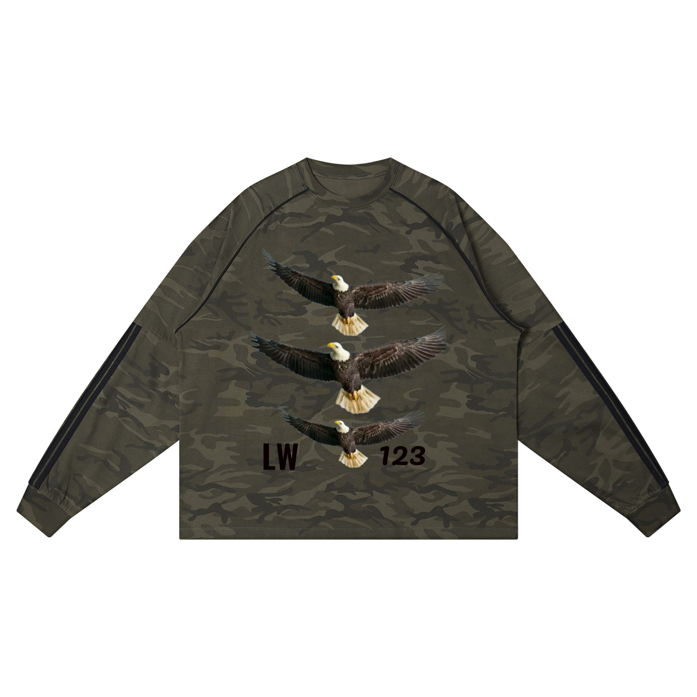 Unisex Camo Loose Long Sleeve T-Shirt