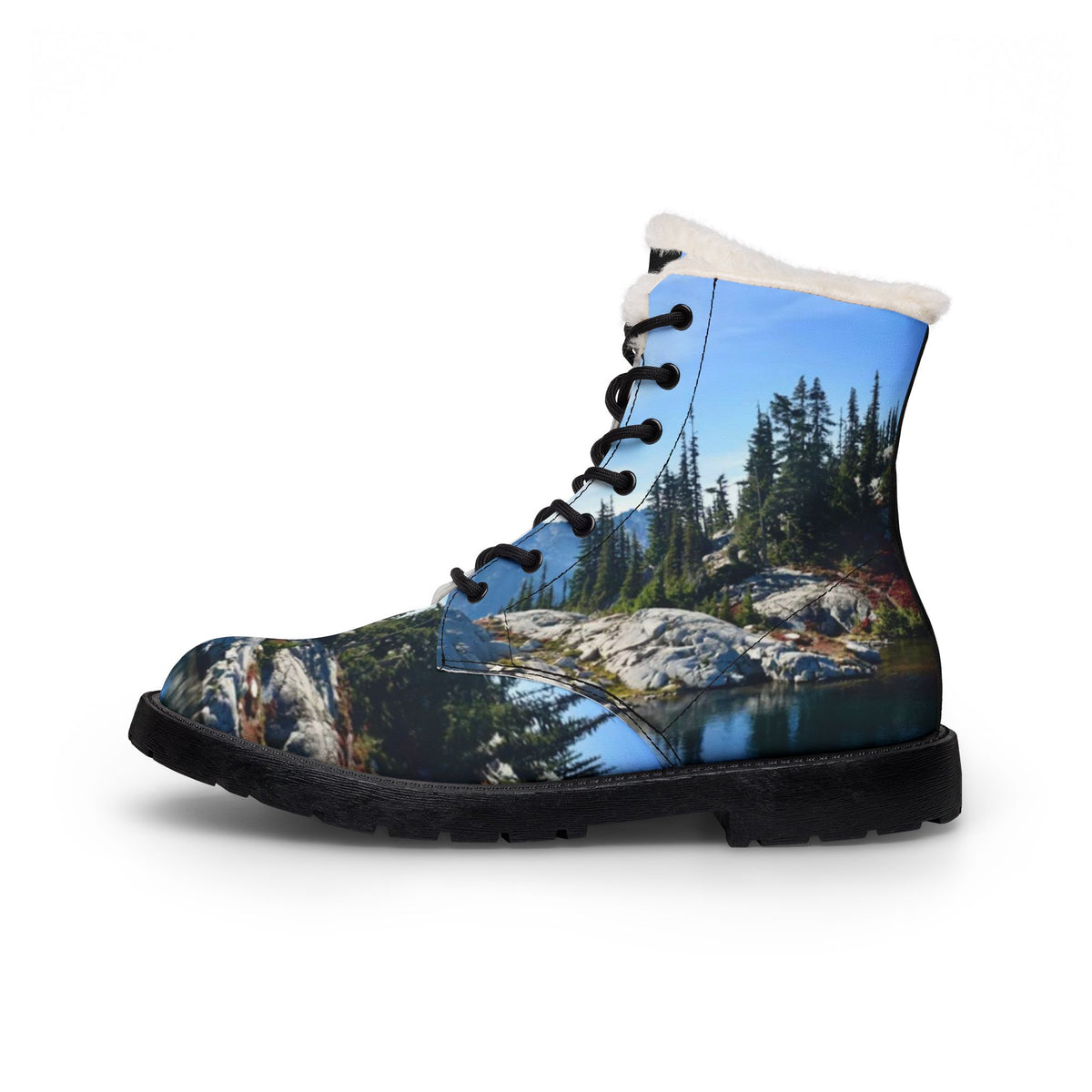LW 123 Women's Fur-Lined Leather Boots