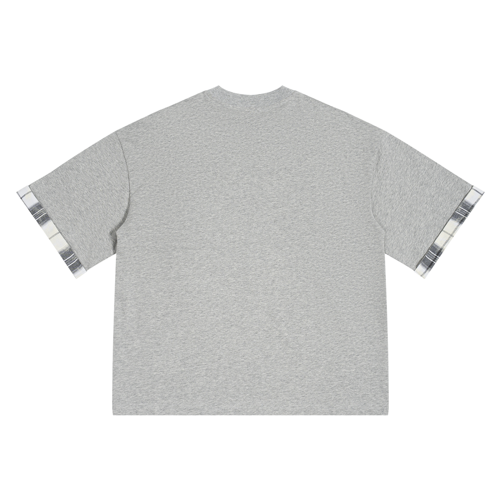 LW 123 Plaid Paneled T-Shirt