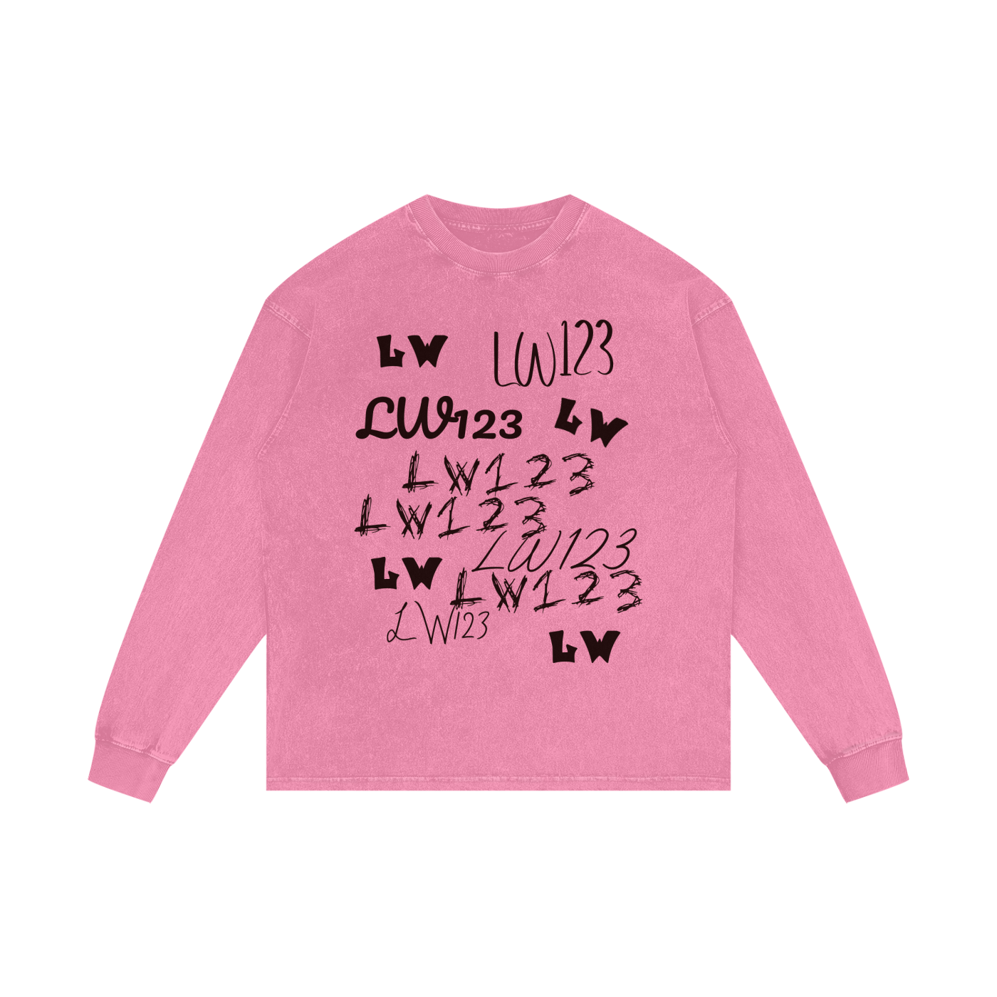 Acid Wash Oversize Long Sleeve T-Shirt