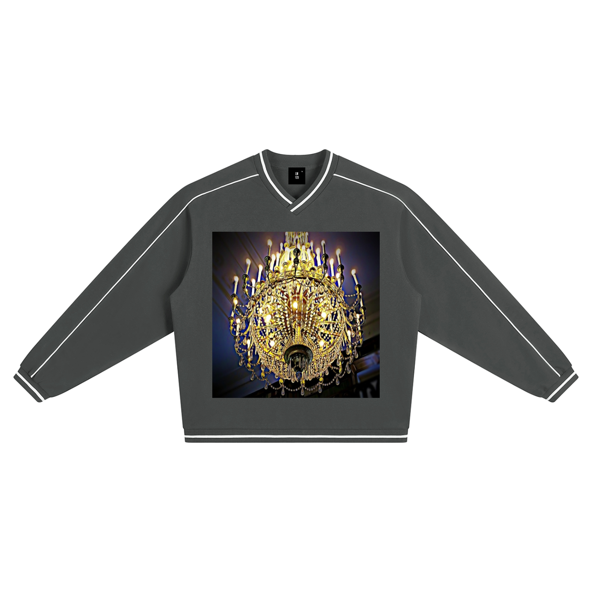 LW 123 Color Block V-Neck Sweatshirt