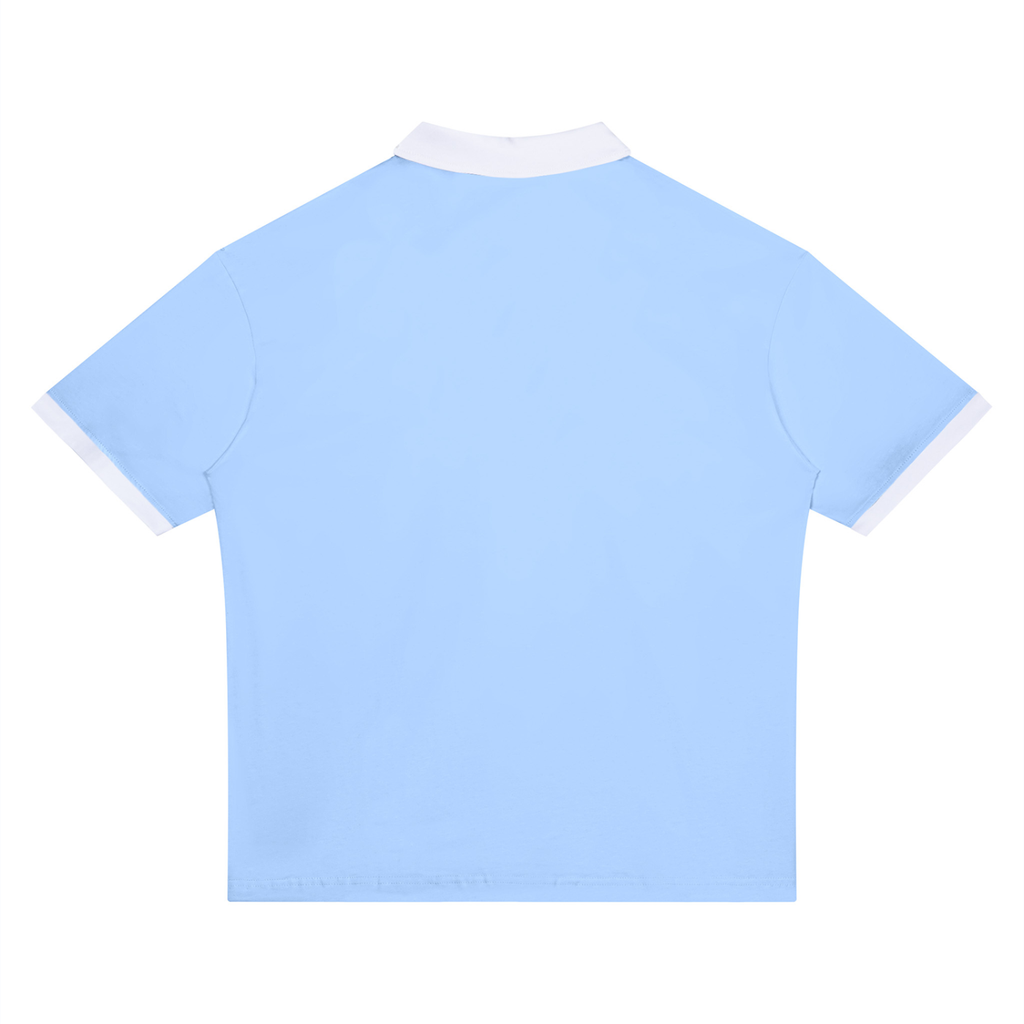 LW 123  Color Block Polo Shirt