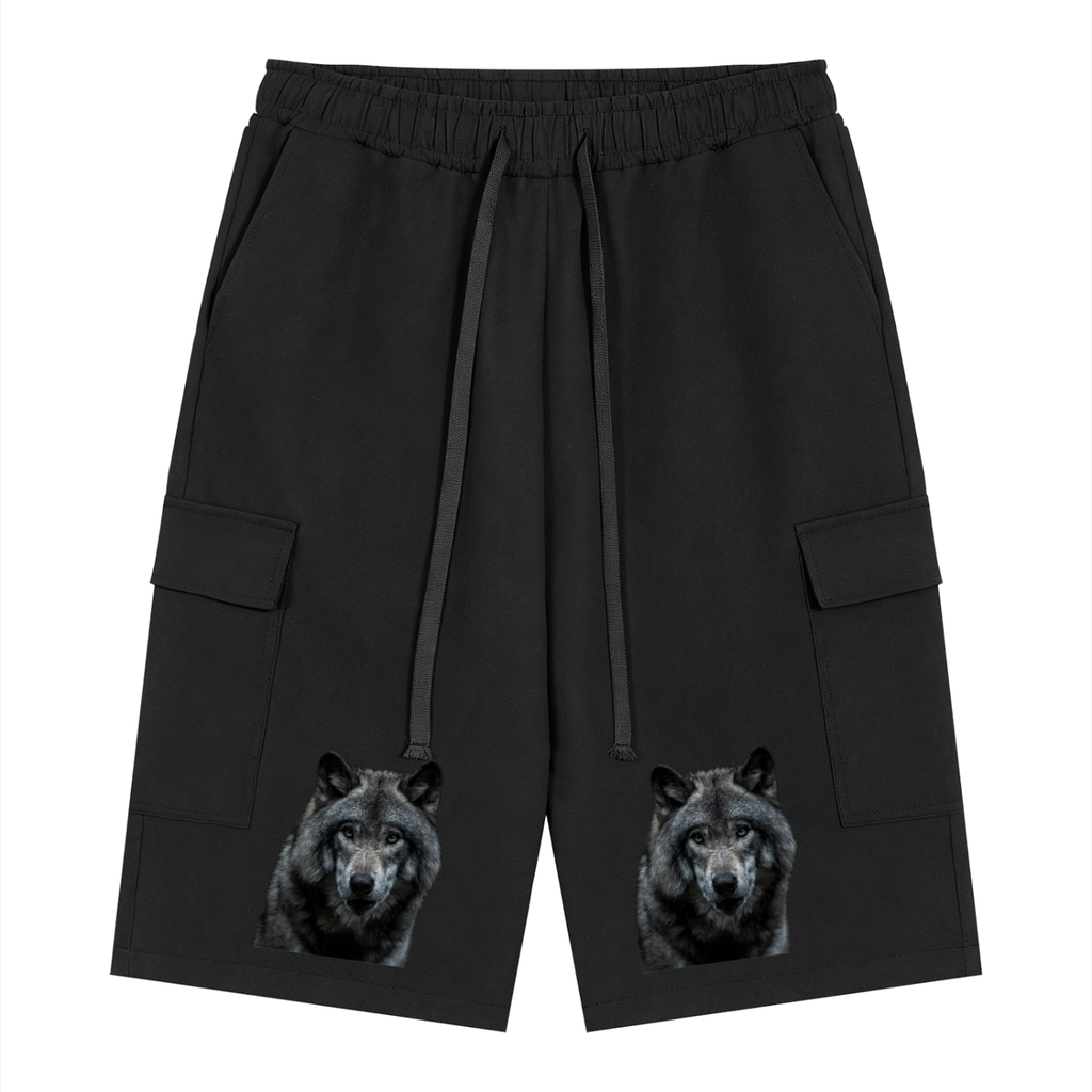 Unisex Drawstring Cargo Shorts